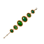 Bracelet with green agate