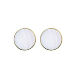 Earrings with mother of pearl