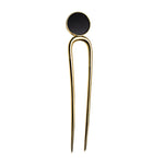 Hairpin with black onyx