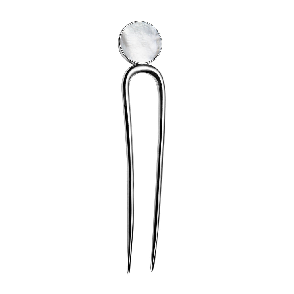 Hairpin with mother of pearl