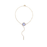 Pendant with blue lace agate