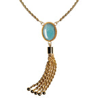 Necklace with amazonite