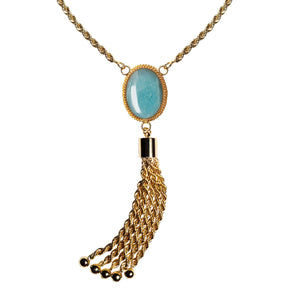 Necklace with amazonite