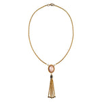Necklace with rose quartz