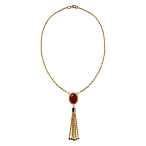 Necklace with red agate
