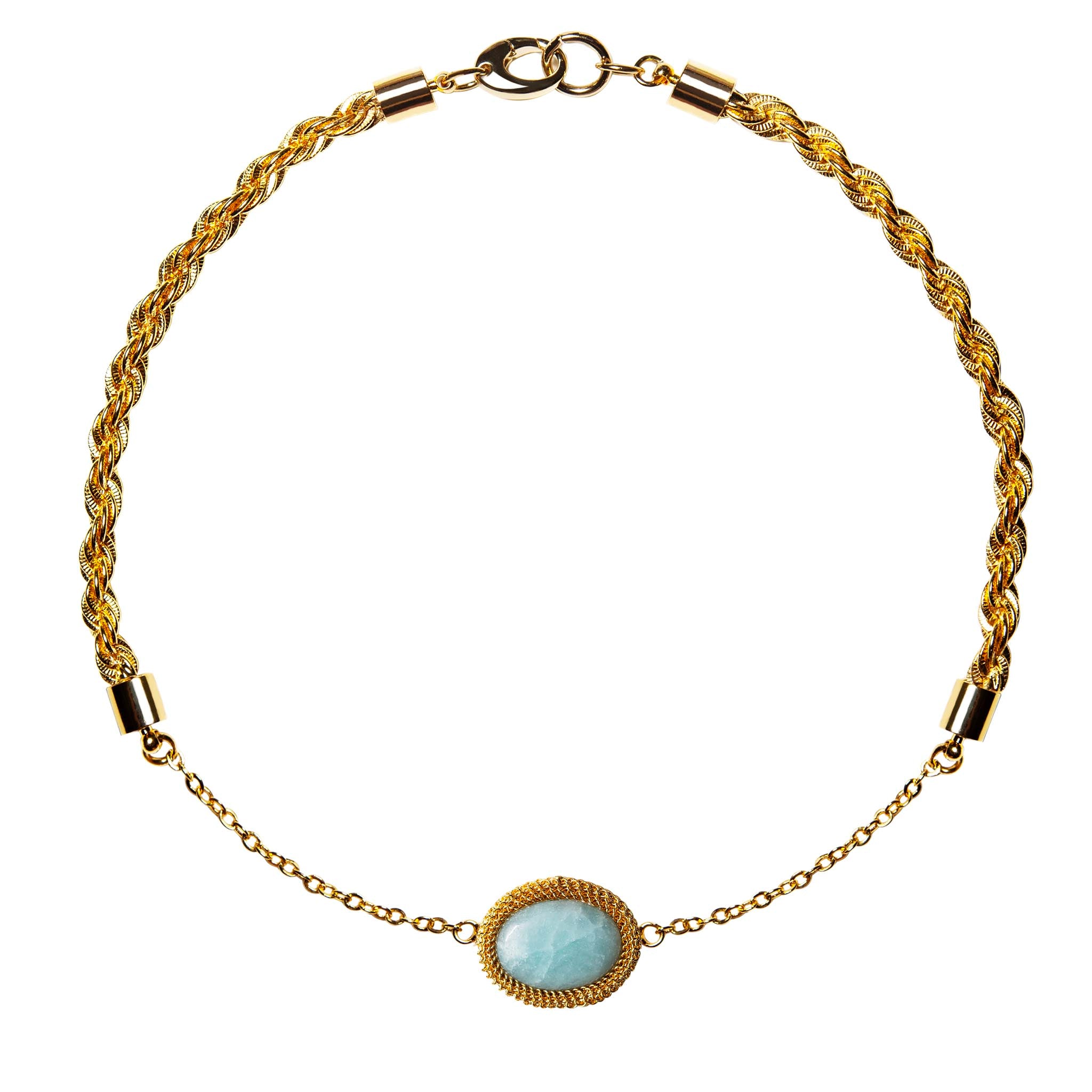 Choker with amazonite