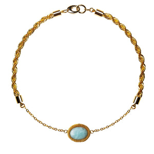 Choker with amazonite