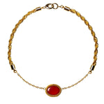 Choker with red agate