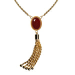 Necklace with red agate