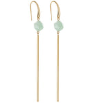 Earrings with amazonite