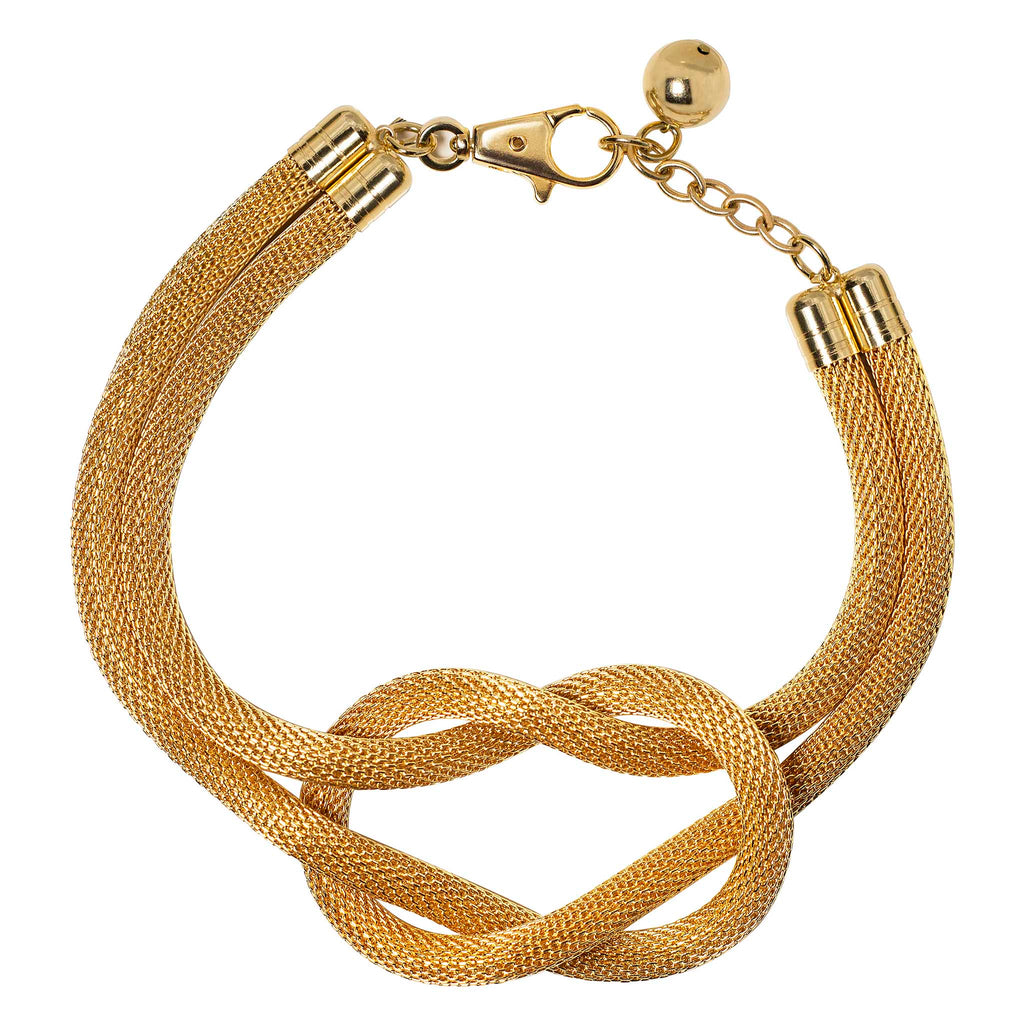 Necklace with a knot